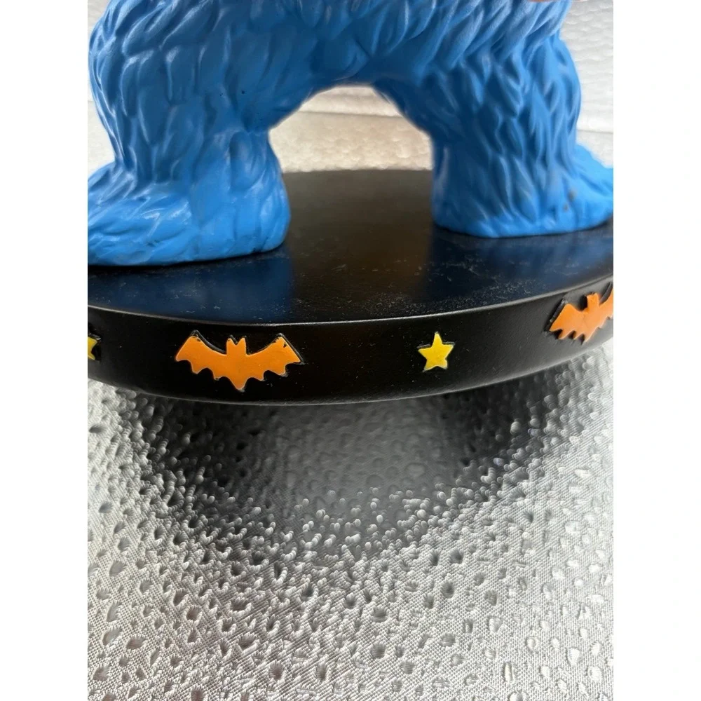 Cookie Monster Halloween Pumpkin Figure Sesame Street Decor NWT